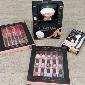 L.A. Colors Assorted Pink, Red, Blue & Gold Nail Polish Set
